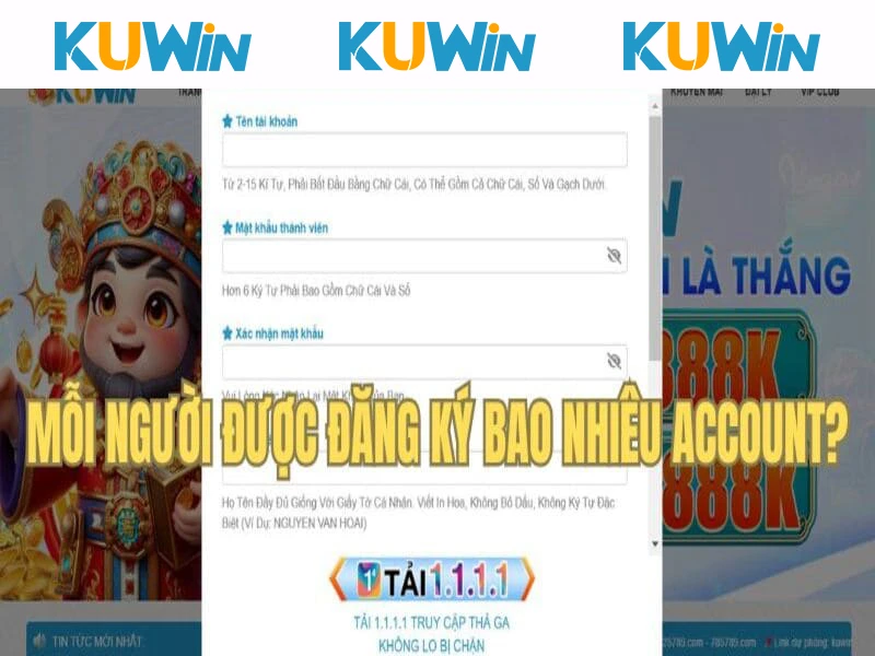 Câu hỏi thường gặp về hoạt động đăng ký account